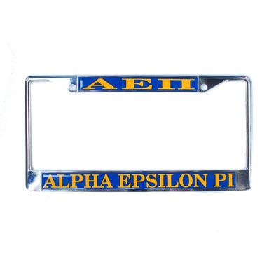 AEPi License Plate Frame | Alpha Epsilon Pi | Car accessories > License plate holders