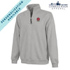 TKE Embroidered Crest Gray Quarter Zip | Tau Kappa Epsilon | Sweatshirts > 1/4 zip sweatshirts