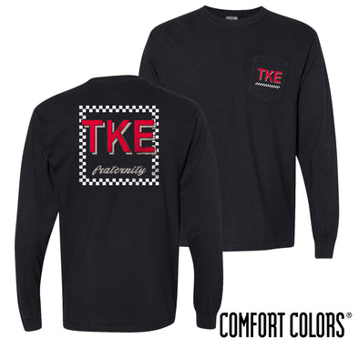 TKE Comfort Colors Feeling Retro Black Long Sleeve Tee