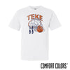 New! TKE Comfort Colors Retro Basketball Short Sleeve Tee