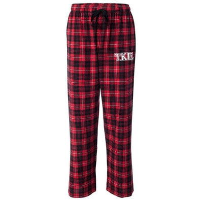 TKE Red Plaid Flannel Pants | Tau Kappa Epsilon | Pajamas > Pajama bottom pants