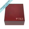 TKE Fraternity Greek Letter Rosewood Box