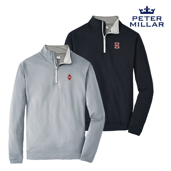 Pike Peter Millar Perth Stretch Quarter Zip With Shield