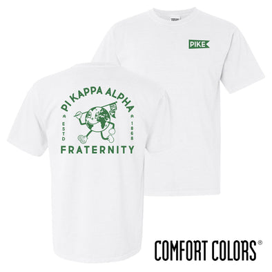 Pike Comfort Colors Happy Earth White Short Sleeve Tee