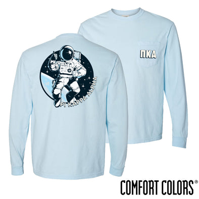 New! Pike Comfort Colors Space Age Long Sleeve Pocket Tee