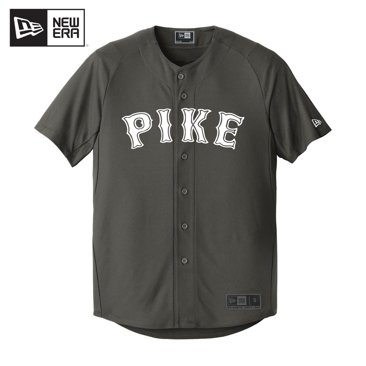 Pike New Era Graphite Baseball Jersey S