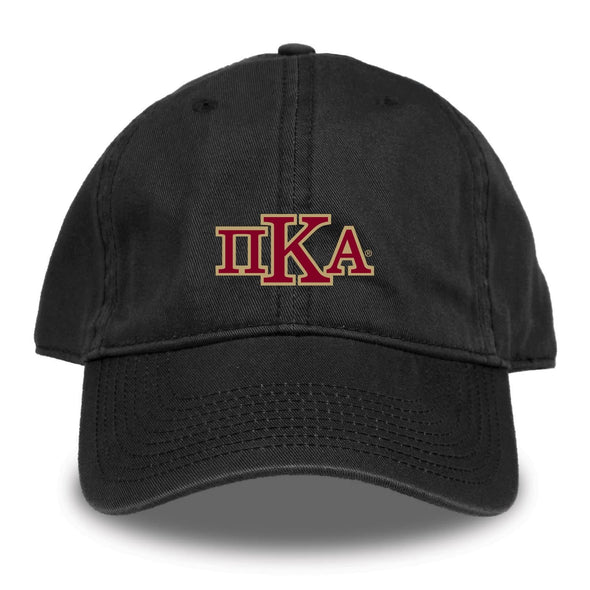 Pike Black Hat | Pi Kappa Alpha | Headwear > Billed hats