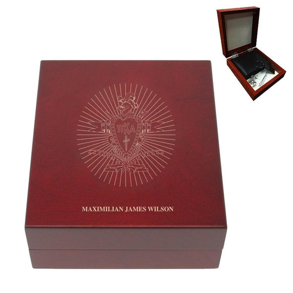 Pike Personalized Rosewood Box | Pi Kappa Alpha | Household items > Keepsake boxes