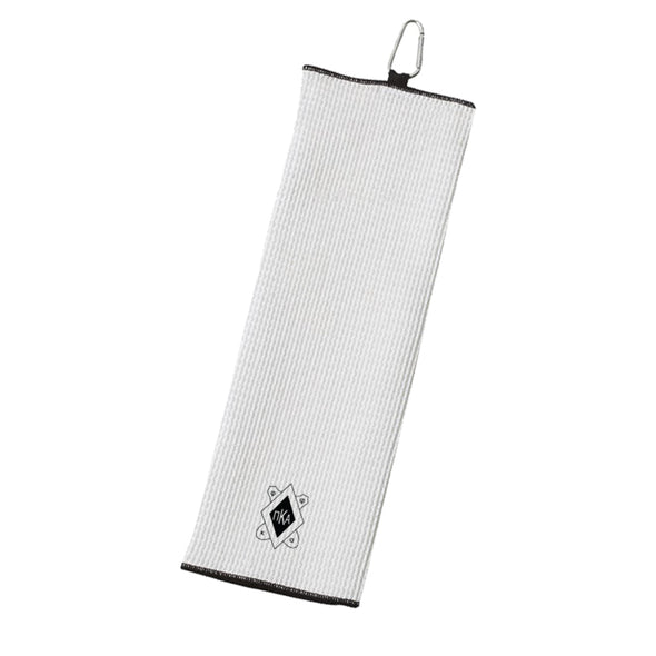 Pike Embroidered White Waffle Golf Towel
