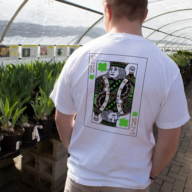 Lambda Chi Comfort Colors White Short Sleeve Clover Tee | Lambda Chi Alpha | Shirts > Short sleeve t-shirts