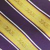 SAE Gold and Purple Striped Silk Tie | Sigma Alpha Epsilon | Ties > Neck ties