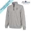 Beta Embroidered Crest Gray Quarter Zip | Beta Theta Pi | Sweatshirts > 1/4 zip sweatshirts