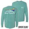 Beta Retro Mountain Comfort Colors Tee | Beta Theta Pi | Shirts > Long sleeve t-shirts