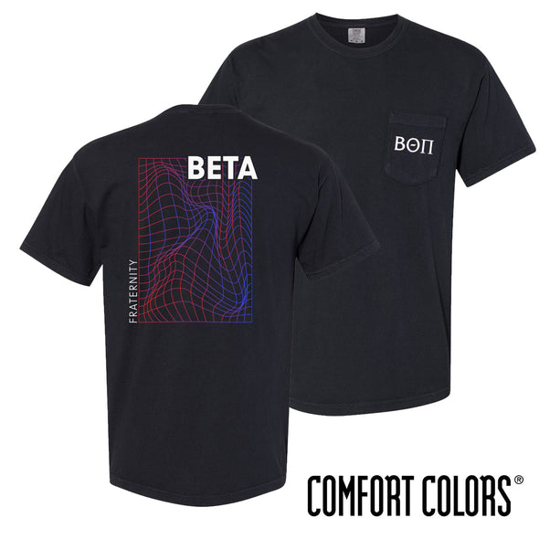 Beta Comfort Colors Neon Warp Short Sleeve Pocket Tee