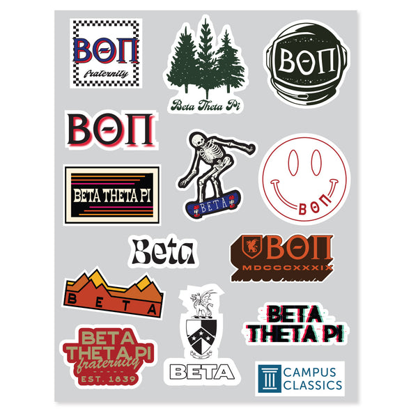 Beta Retro Sticker Sheet