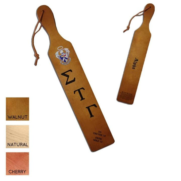 Sig Tau Personalized Traditional Paddle | vendor-unknown | Wood products > Paddles
