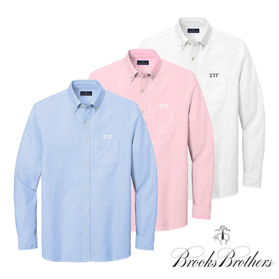 Sig Tau Brooks Brothers Oxford Button Up Shirt