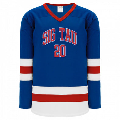 Sig Tau Patriotic Hockey Jersey
