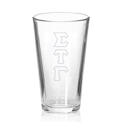Sig Tau Engraved Fellowship Glass | vendor-unknown | Drinkware > 15 ounce glasses