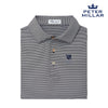 Phi Delt Peter Millar Jubilee Stripe Stretch Jersey Polo with Crest