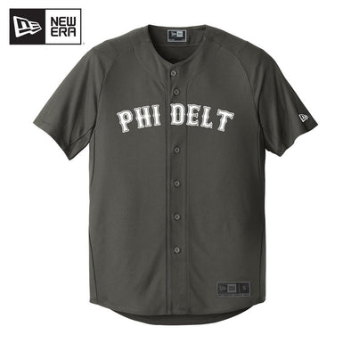 Phi Delt New Era Graphite Baseball Jersey | Phi Delta Theta | Shirts > Jerseys