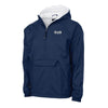 Phi Delt Charles River Navy Classic 1/4 Zip Rain Jacket | Phi Delta Theta | Outerwear > Jackets