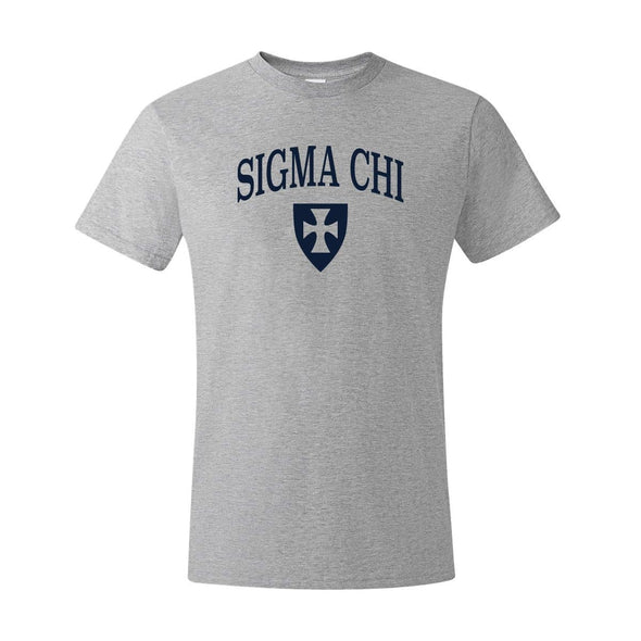 Sigma Chi Heather Gray Symbol Tee | Sigma Chi | Shirts > Short sleeve t-shirts
