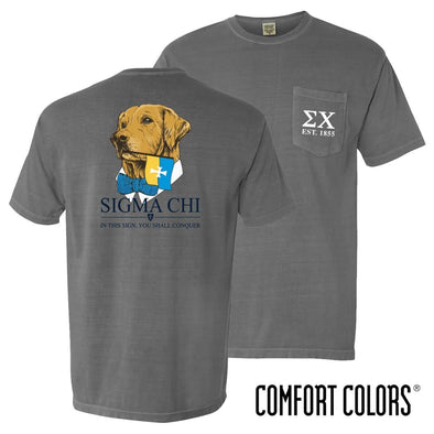 Sigma Chi Comfort Colors Retriever Flag Tee | Sigma Chi | Shirts > Short sleeve t-shirts