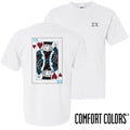 Sigma Chi Comfort Colors White King of Hearts Short Sleeve Tee | Sigma Chi | Shirts > Short sleeve t-shirts