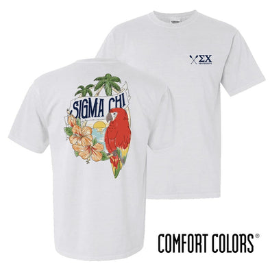 Sigma Chi Comfort Colors Tropical Tee | Sigma Chi | Shirts > Short sleeve t-shirts