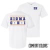 Sigma Chi Comfort Colors Stars & Stripes White Short Sleeve Tee