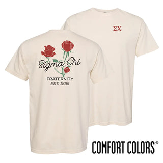 Sigma Chi Rosebud Ivory Short Sleeve Tee Sigma Chi