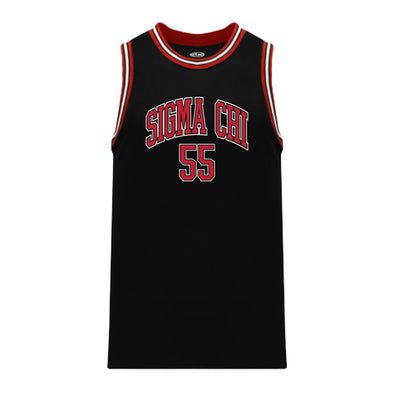 Sigma Chi Black Basketball Jersey | Sigma Chi | Shirts > Jerseys