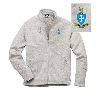 Sigma Chi Embroidered Crest Full Zip Sigma Chi