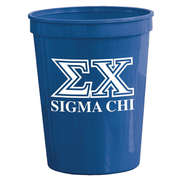 Sigma Chi Royal Plastic Cup | Sigma Chi | Drinkware > Stadium cups
