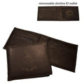 Sigma Chi Brown Leather Crest Bi-Fold Wallet | Sigma Chi | Bags > Wallets