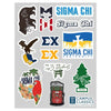 Sigma Chi Graphic Sticker Sheet | Sigma Chi | Promotional > Stickers