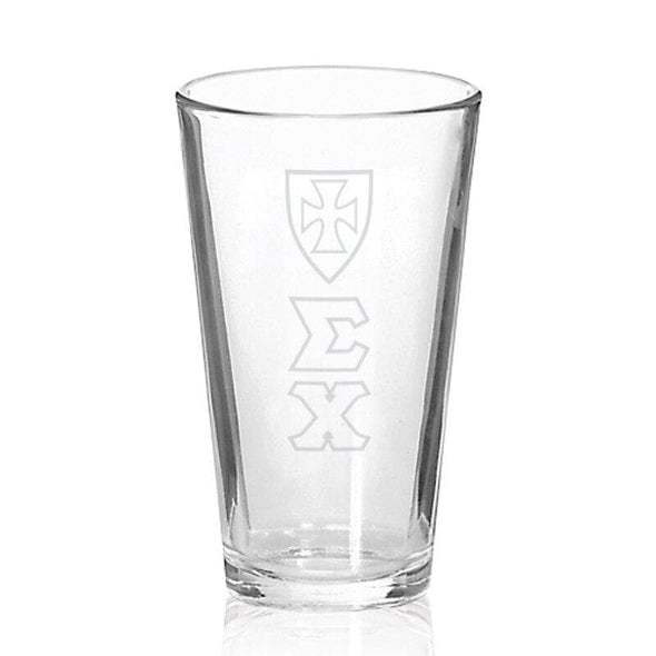 Sigma Chi Engraved Fellowship Glass | Sigma Chi | Drinkware > 15 ounce glasses