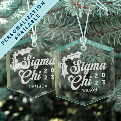 New! Sigma Chi 2023 Personalized Limited Edition Holiday Ornament
