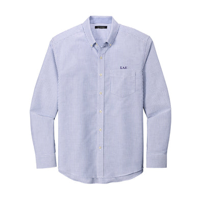 SAE Striped Oxford Button Down Shirt