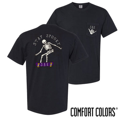 SAE Comfort Colors Stay Spooky Short Sleeve Tee | Sigma Alpha Epsilon | Shirts > Short sleeve t-shirts