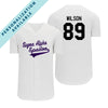 SAE Personalized White Mesh Baseball Jersey