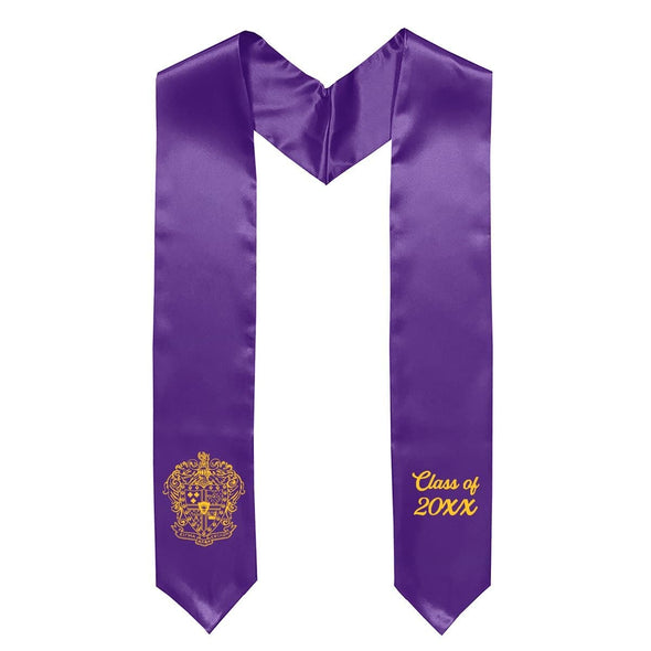 SAE Embroidered Crest Graduation Stole | Sigma Alpha Epsilon | Apparel > Stoles