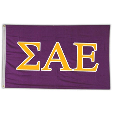 SAE Greek Letter Banner | Sigma Alpha Epsilon | Household items > Flags