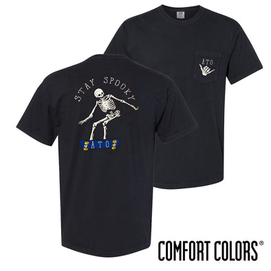 ATO Comfort Colors Stay Spooky Short Sleeve Tee | Alpha Tau Omega | Shirts > Short sleeve t-shirts