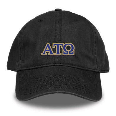 ATO Black Hat | Alpha Tau Omega | Headwear > Billed hats