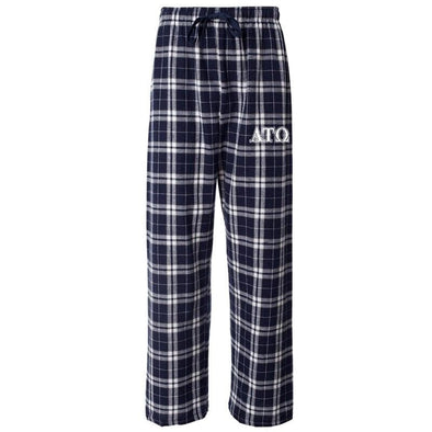 ATO Navy Plaid Flannel Pants | Alpha Tau Omega | Pajamas > Pajama bottom pants