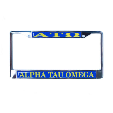 ATO License Plate Frame | Alpha Tau Omega | Car accessories > License plate holders