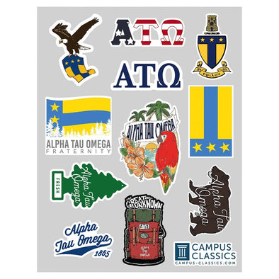 ATO Sticker Sheet | Alpha Tau Omega | Promotional > Stickers
