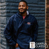 DU Personalized Charles River Navy Classic 1/4 Zip Rain Jacket | Delta Upsilon | Outerwear > Jackets